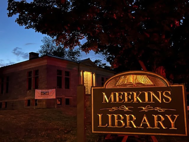 Meekins at night