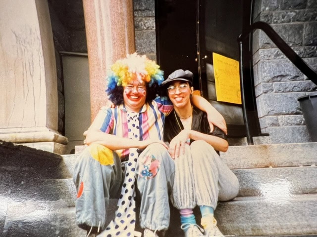 Rochelle and a clown