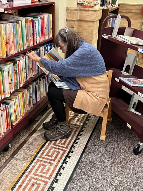 Rochelle shelving books