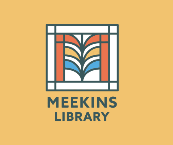 logo with geometric, stained glass style design resembling an open book in red, orange, yellow, and blue. text below reads